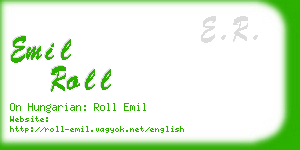 emil roll business card